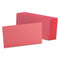 Oxford™ Ruled Index Cards, 3 x 5, Cherry, 100/Pack (OXF7321CHE) Pack of 100