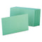 Oxford™ Unruled Index Cards, 4 x 6, Green, 100/Pack (OXF7420GRE) Pack of 100