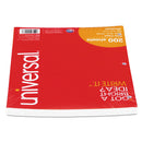 Universal® Filler Paper, 3-Hole, 8.5 x 11, Wide/Legal Rule, 200/Pack (UNV20923) Pack of 200