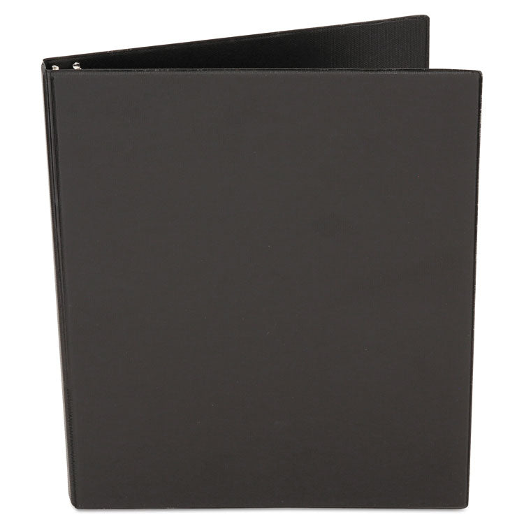 Universal® Economy Non-View Round Ring Binder, 3 Rings, 1" Capacity, 11 x 8.5, Black (UNV31401) Each