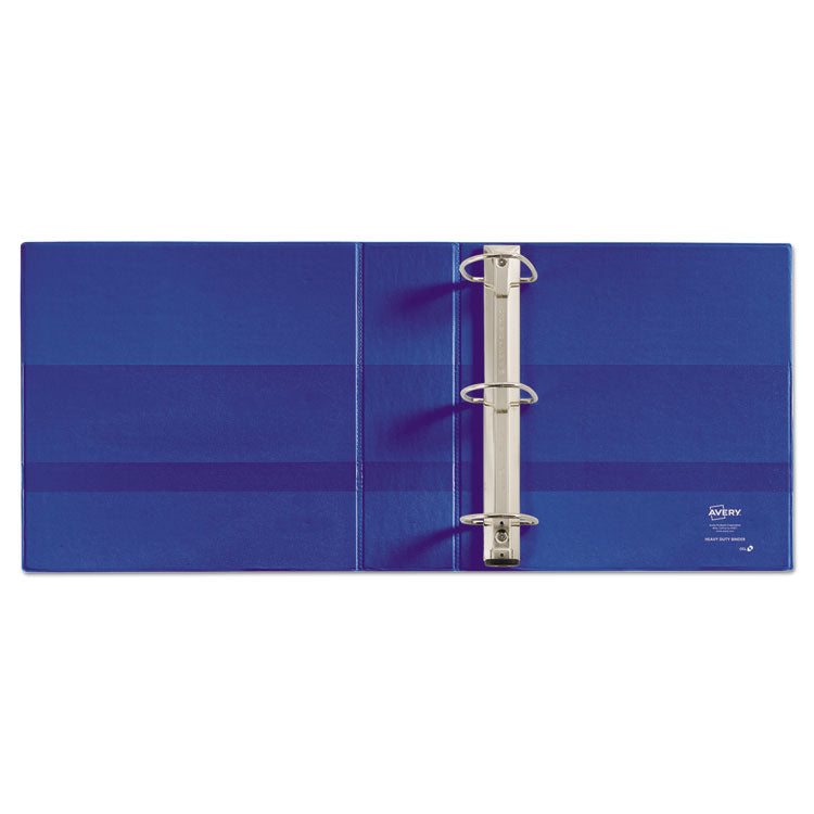 Avery® Heavy-Duty Non-View Binder with DuraHinge and Locking One Touch EZD Rings, 3 Rings, 3" Capacity, 11 x 8.5, Blue (AVE79883) Each