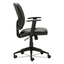 Alera® Alera Everyday Task Office Chair, Bonded Leather Seat/Back, Supports Up to 275 lb, 17.6" to 21.5" Seat Height, Black (ALETE4819) Each