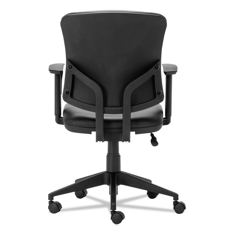 Alera® Alera Everyday Task Office Chair, Bonded Leather Seat/Back, Supports Up to 275 lb, 17.6" to 21.5" Seat Height, Black (ALETE4819) Each