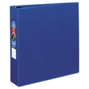 Avery® Heavy-Duty Non-View Binder with DuraHinge and One Touch EZD Rings, 3 Rings, 2" Capacity, 11 x 8.5, Blue (AVE79882) Each