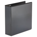 Universal® Economy Round Ring View Binder, 3 Rings, 3" Capacity, 11 x 8.5, Black (UNV20991) Each