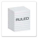 Oxford™ Ruled Mini Index Cards, 3 x 2.5, White, 200/Pack (PFX10009) Pack of 200