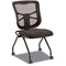 Alera® Alera Elusion Mesh Nesting Chairs, Supports Up to 275 lb, 18.1" Seat Height, Black Seat, Black Back, Black Base, 2/Carton (ALEEL4915) Case of 2