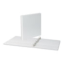 Universal® Slant D-Ring View Binder, 3 Rings, 1" Capacity, 11 x 8.5, White (UNV20742) Each