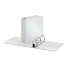 Universal® Deluxe Easy-to-Open D-Ring View Binder, 3 Rings, 3" Capacity, 11 x 8.5, White (UNV30752) Each