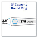 Avery® Economy View Binder with Round Rings , 3 Rings, 2" Capacity, 11 x 8.5, White, (5731) (AVE05731) Each