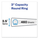 Avery® Economy View Binder with Round Rings , 3 Rings, 3" Capacity, 11 x 8.5, Black, (5740) (AVE05740) Each