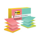 Post-it® Dispenser Notes Original Pop-up Refill, Poptimistic Collection Alternating-Color Value Pack, 3" x 3", 100 Sheets/Pad, 12 Pads/Pack (MMMR330NALT) Pack of 12