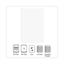 Universal® Loose White Memo Sheets, 4 x 6, Unruled, Plain White, 500/Pack (UNV46500) Pack of 500