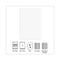 Universal® Loose White Memo Sheets, 4 x 6, Unruled, Plain White, 500/Pack (UNV46500) Pack of 500