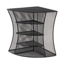 Safco® Onyx Mesh Corner Organizer, Six Sections, 15 x 11 x 13, Black (SAF3261BL) Each