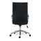 Alera® Alera Eddleston Leather Manager Chair, Supports Up to 275 lb, Black Seat/Back, Chrome Base (ALEED41B19) Each