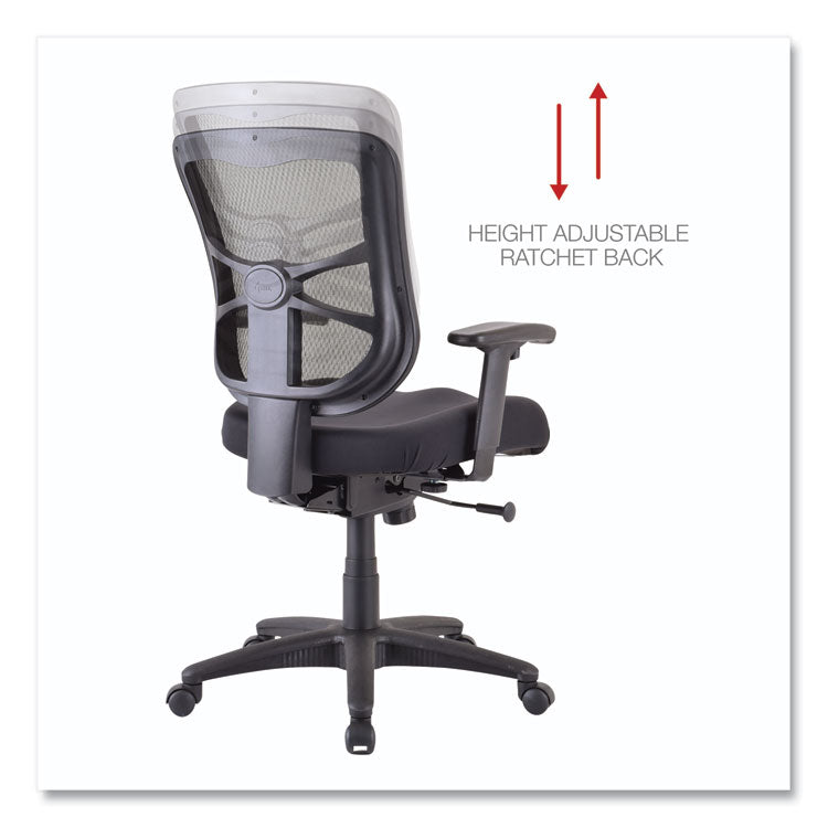 Alera® Alera Elusion Series Mesh Mid-Back Swivel/Tilt Chair, Supports Up to 275 lb, 17.9" to 21.8" Seat Height, Black (ALEEL42BME10B) Each