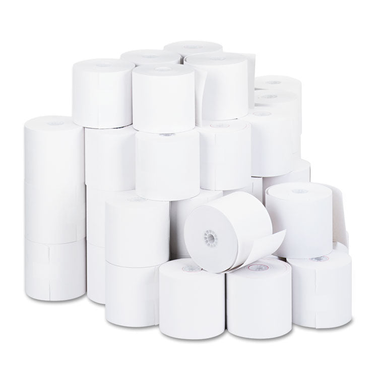 Universal® Impact and Inkjet Print Bond Paper Rolls, 0.5" Core, 2.75" x 190 ft, White, 50/Carton (UNV32000) Case of 50